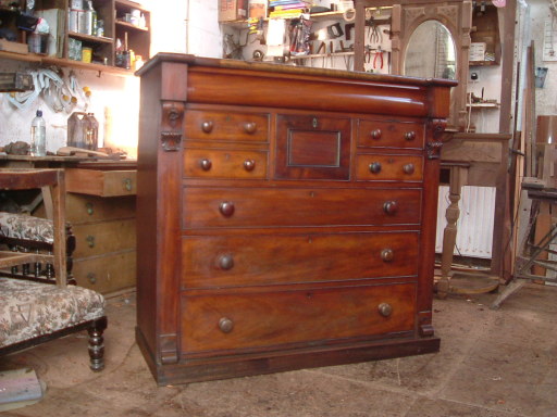 restored chest of drawers