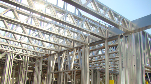 Steel frame buildings