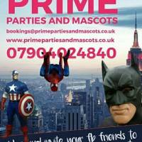 PRIME PARTIES CORPORATE EVENTS AND COMMERCIAL MASCOTS