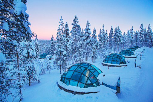 See the Northern Lights from a Glass Igloo in Finland