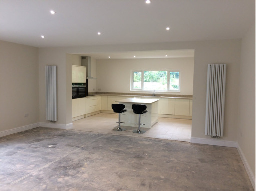 Internal finish to extened garage conversion.