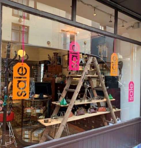 Sale Tag style shop window sale stickers / graphic