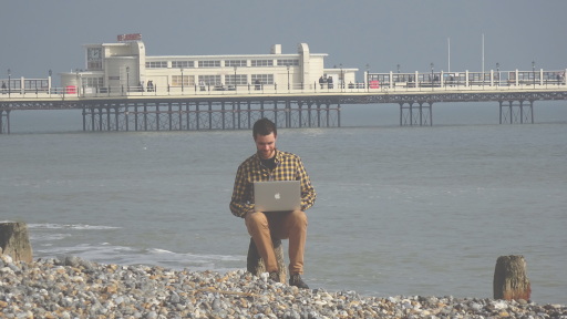Peru Working on Worthing beach