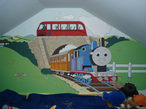 Thomas the Tank Engine mural