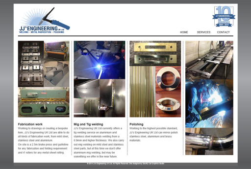 JJ's Engineering UK Ltd website design