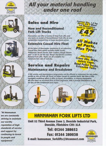 wide range of fork lift trucks