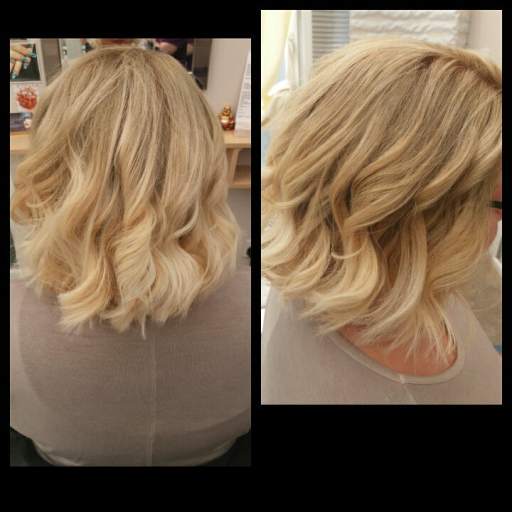 Balayage colour smudge/melt