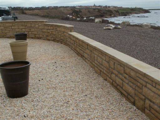 Stonework wall in Fife