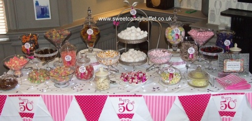 Birthday sweets table cart Doncaster
