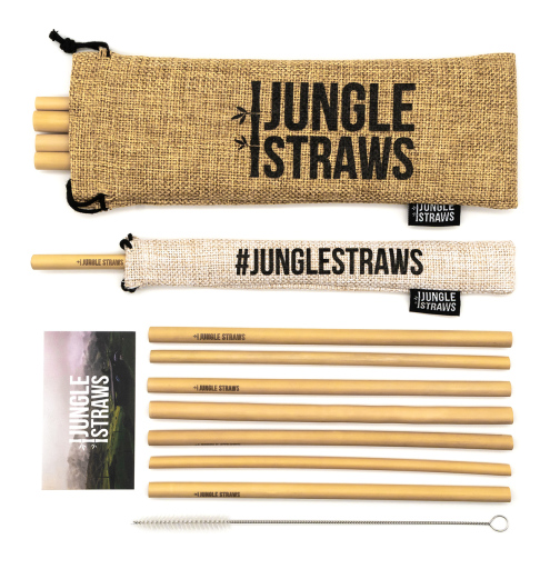 Reusable Bamboo Drinking Straws