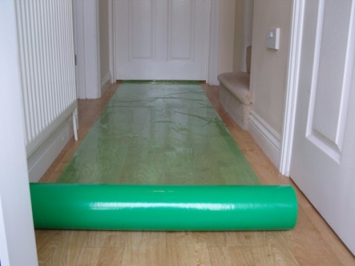 Temporary Hard-Floor Protection Film