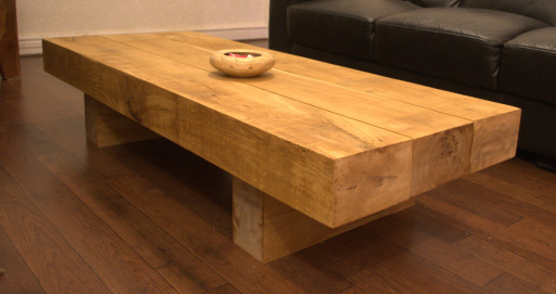 Oak Railway Full Sleeper Coffee Tables