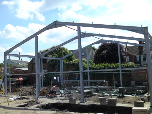 steel frame building