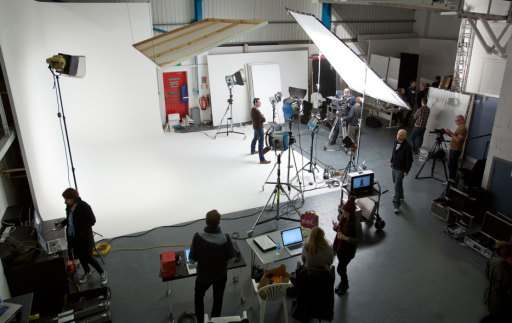 Film and video production in hire2 Gallery Studio
