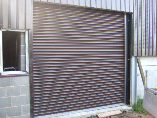 plastisol coated roller shutter door