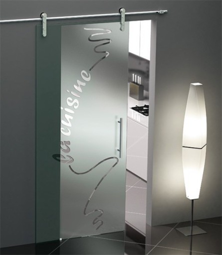 Frameless glass doors