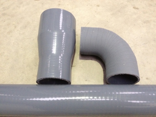Fire retardant silicone rubber hose