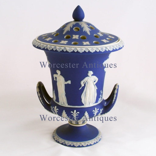 Antique Wedgwood Lidded Pastille Campana from www.collectablesandantiques.co.uk