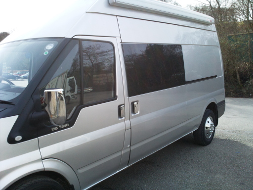 Ford Transit Bonded Side Window Conversion