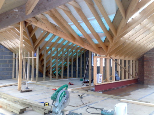 A substantial loft conversion in progress