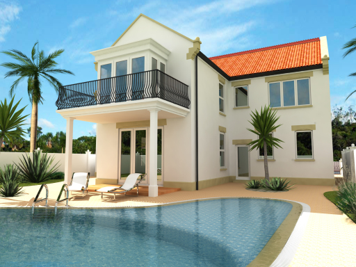 Victorian style luxury villa constructed on Island of Tobago, Caribbean - Project completed 2004
