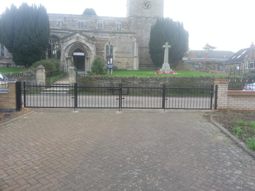 Heavy Duty Bi-Folding Gates Galvanised black finish