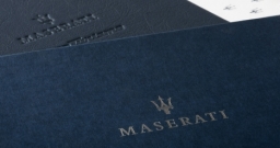 Maserati presentation packaging for GranTurismo book