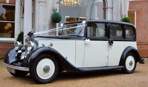 1935 vintage Rolls Royce 20/25 at Oakley Hall