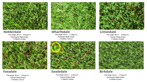 choice of artificial grass