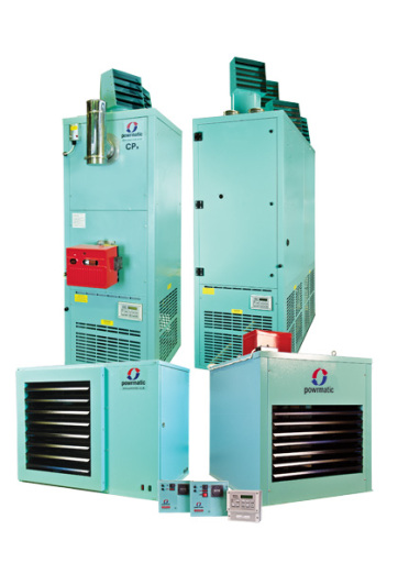Warm air heaters for all open space projects