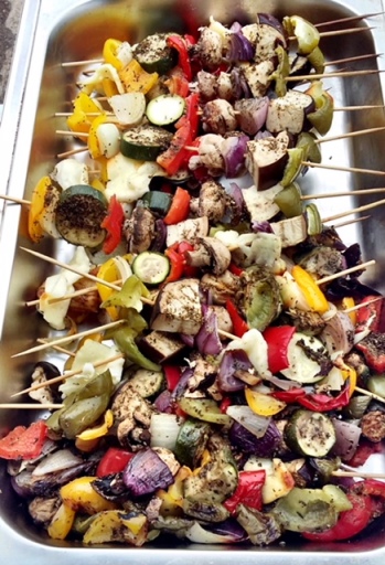 veggie skewers