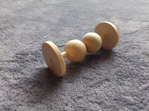 Toy dumbell for pet rabbits &amp; small animals - Bunny Dumbell Disco