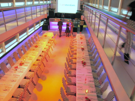 Amsterdam riverboat reception and dinner