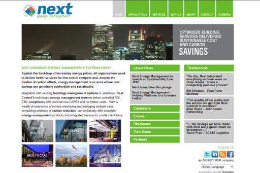 Marketing, Branding, Website Design and SEO for Next Energy Management