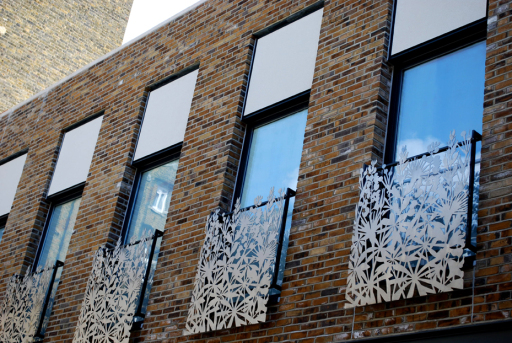 Laser cut stainless steel panels- commission