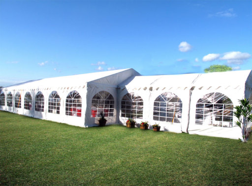 The outside ot the marquee