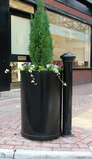 Steel Planters, Street furniture,