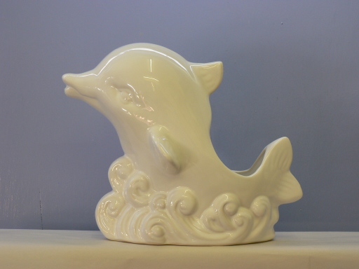 Dolphin toilet brush holder