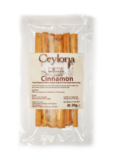 Ceylon Cinnamon Quills 20g - 1.59
