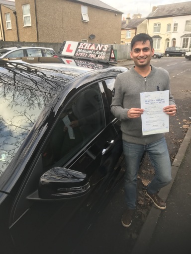 Passed 1st time in Morden 