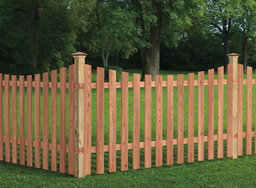 Scallop Spaced Picket Fencing