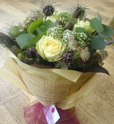 Hessian Wrapped Hand Tied Bouquet