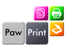 Paw Print Copiers - Photocopier, Printer Logo