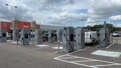 Ultra rapid InstaVolt charging facilities at Reading Gate Retail Park.