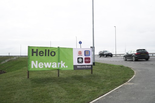 Welcome to Welcome Break Newark Services, just off the A1.