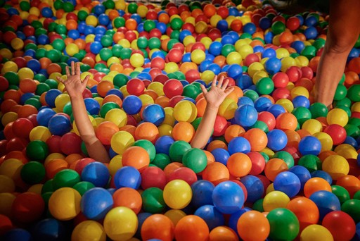 Children play in Rusty's Funhouse at Hunters Quay Holiday Village