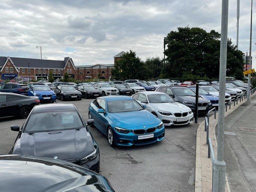 Cars outside the BMW Hull dealership