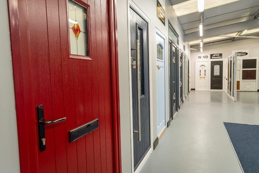 A large range of coloured UPVC composite doors