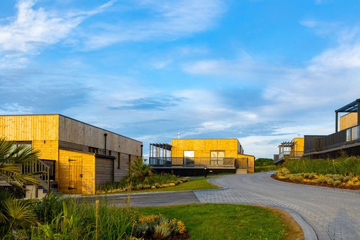 Exterior view of Luxury Eco Lodges at Gwel an Mor