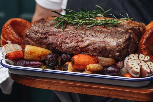 freshly roasted lamb